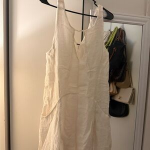 Free People Cream Mini Dress